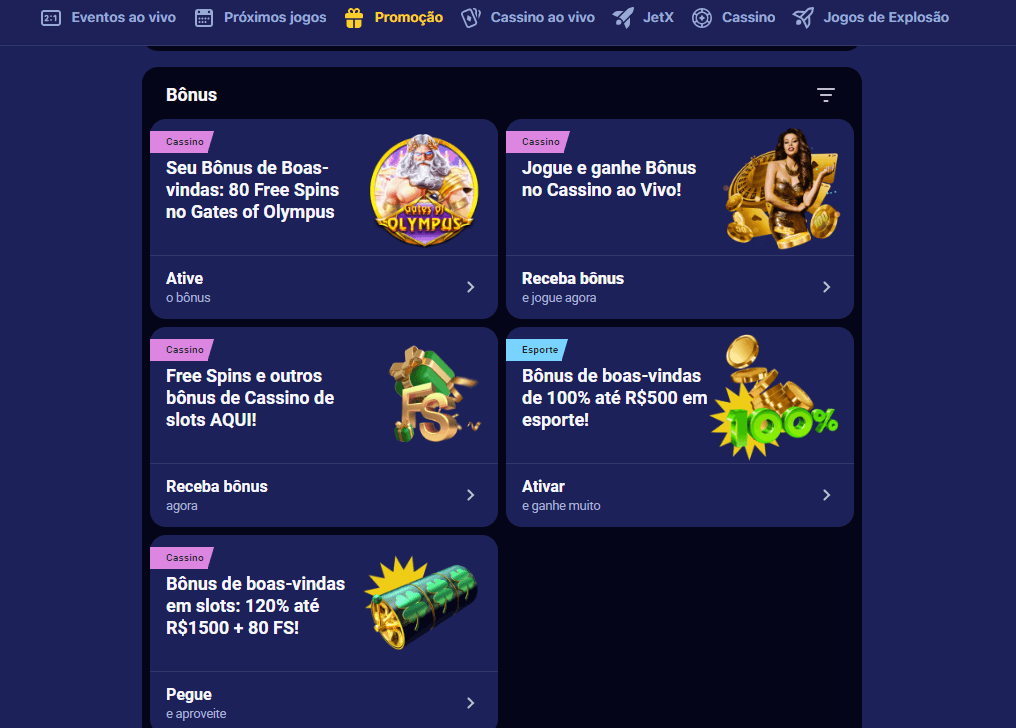 Se você quiser apostar com valor superior ao limite máximo do jogo, a Nomad Casino te oferece a opção de fazer sua aposta como "VIP". Para fazer isso, algumas condições devem ser atendidas, como enviar sua candidatura à Aposta VIP no mínimo 20 minutos antes do início do evento e outras regras. Acesse os termos e condições para saber mais sobre a Aposta VIP.