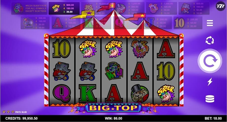 big top slot