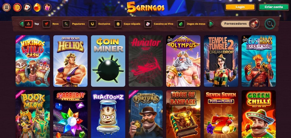 5gringos casino games