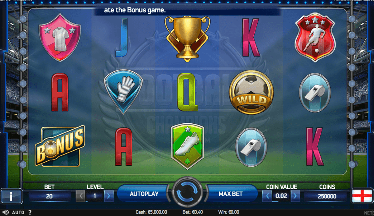 football champions cup netent 
